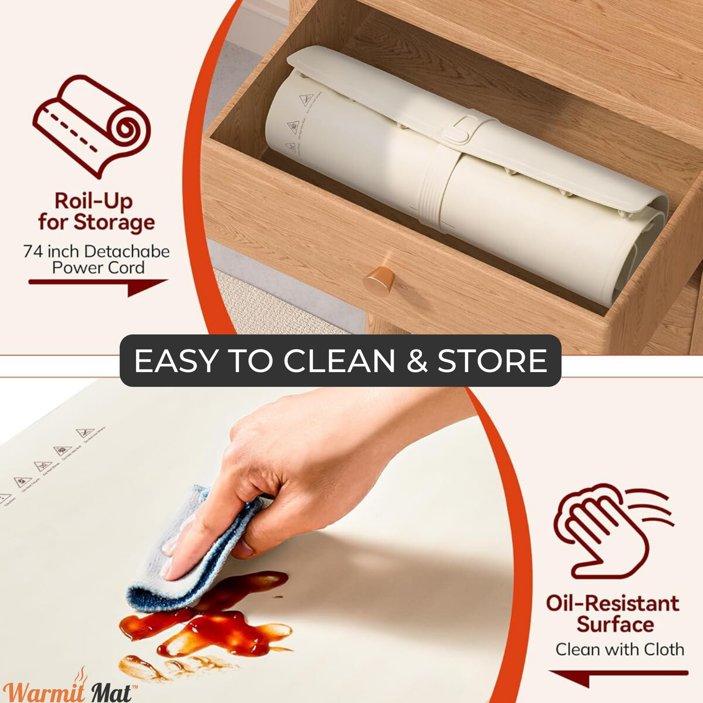 WarmitMat™- Adjustable Food Warming Mat 2.0