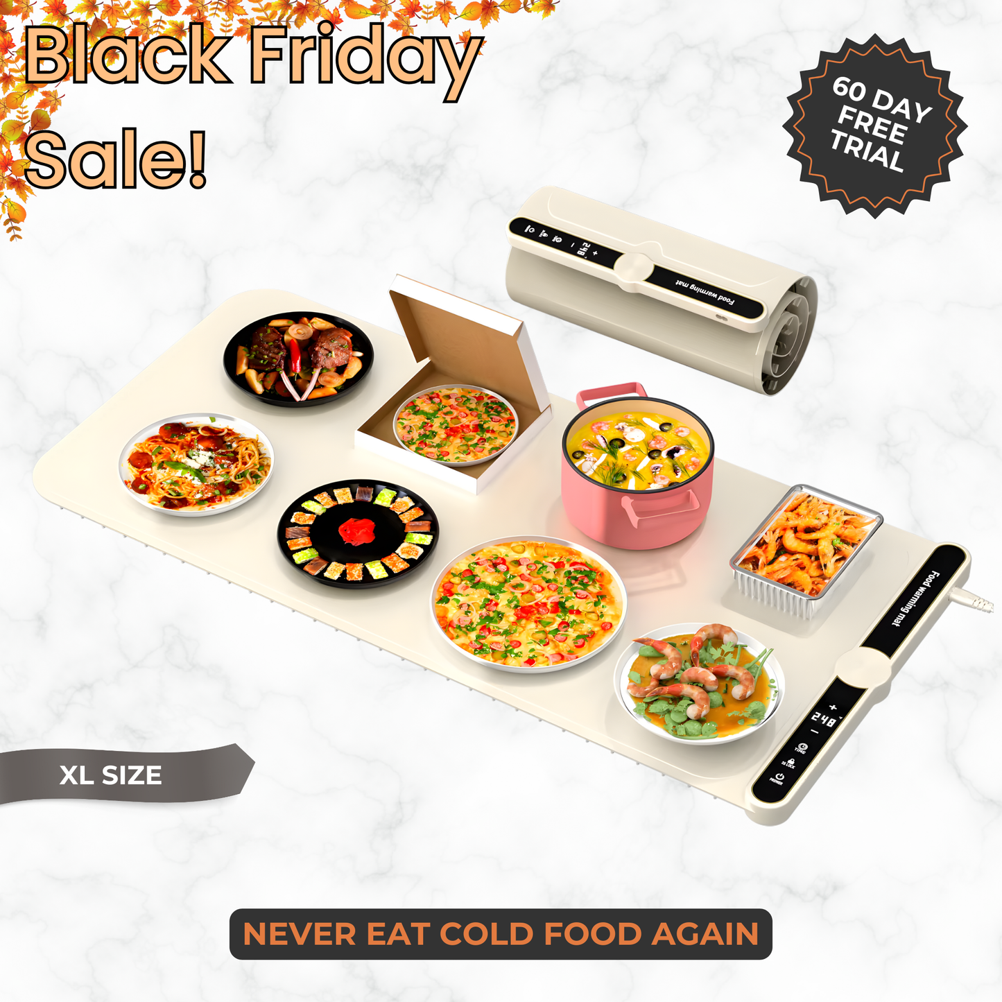 WarmitMat™- Adjustable Food Warming Mat 2.0