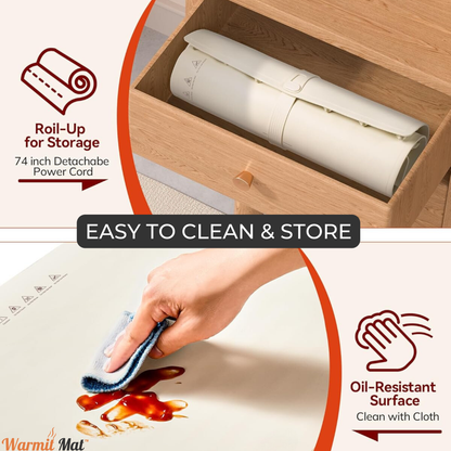 WarmitMat™- Adjustable Food Warming Mat 2.0